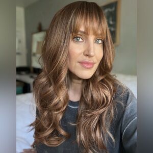 Gorgeous Auburn Heat Friendly Wig w/Bangs highlighted (32)